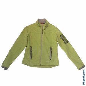 SHERPA  Women S Softshell Jacket Green Windbreaker Lightweight 3 Pockets